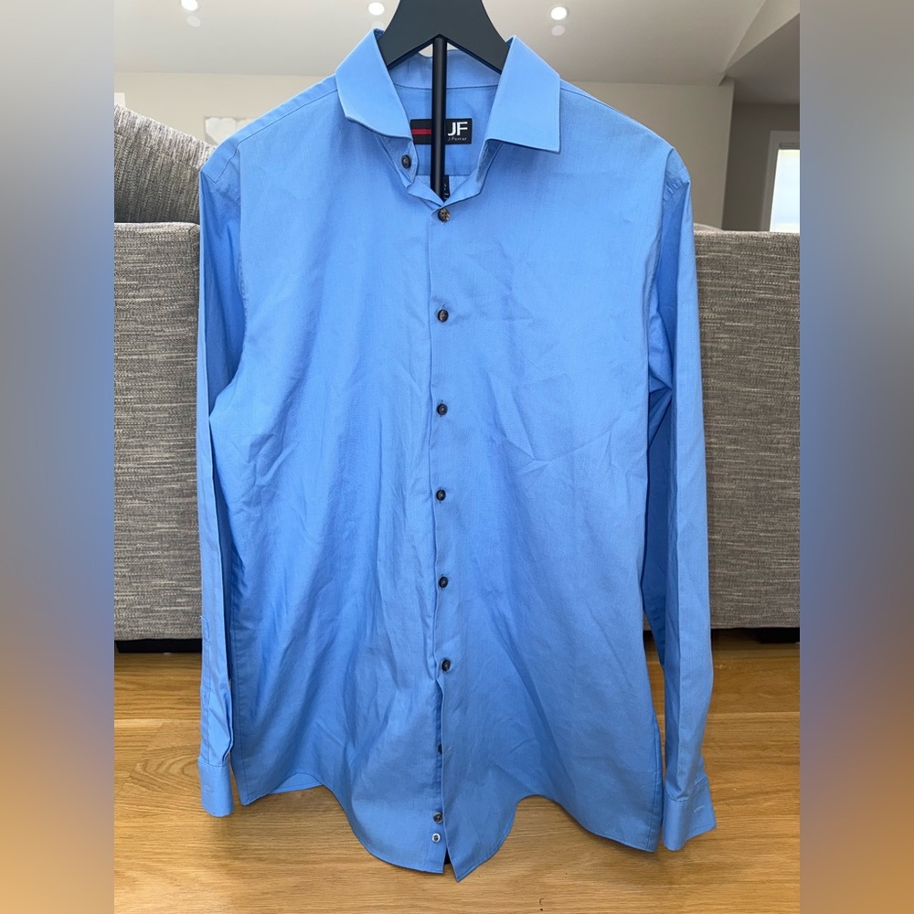 JF J.Ferrar Light Blue Dress Shirt